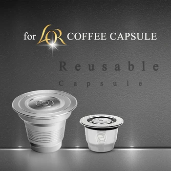 Două Dimensiuni Dublă Ceașcă de cafea Reutilizabile, Returnabile Cafea Capsule pentru LOR Filtru de Cafea Filtre din Oțel Inoxidabil L ' Or Barista Mașină