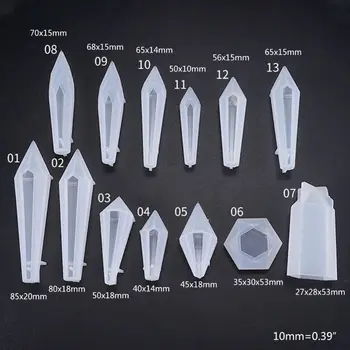 1 Set Cristal Rășină Epoxidică Mucegai Pendul Turnare Mucegai Silicon Manual Meserii DIY Cercei Colier Pandantiv Bijuterii Instrumente