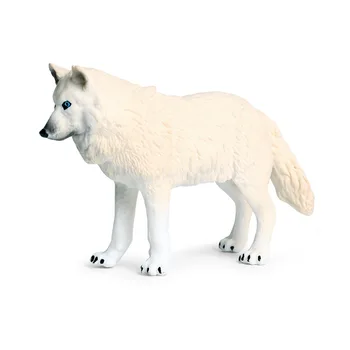 Noi, de Înaltă Calitate Clasic Sălbatic, Sălbatice, Lupi Animale Model Figurine Copil Lup Gri Wolfhound PVC Educație Jucarii Copii Cadouri