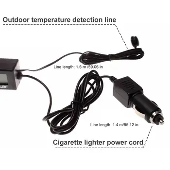 A CONDUS Vehiculul Ceas cu Alarma Electronic DIY LED-uri Digitale Ceas Kit Lumina de Control Temperatura Data Mașină de Tensiune de Afișare de Alarmă