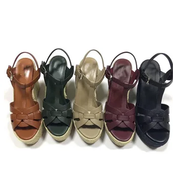 Tuyoki Vara Noi Pene Sandale Femei Din Piele Open Toe Tocuri Inalte Pantofi Cataramă De Platforma Femei Încălțăminte Mărimea 34-41