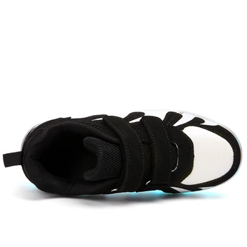 2019 Nouă Lumină LED Adidasi Copii Stralucitoare Copiii se Aprinde Pantofi Luminoase de Încărcare USB Luminos Pantofi Sport Baieti Fete Apartamente