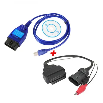 3Pin OBD2 16Pin Cablu Plus VAG USB Ecu Scan Cablu Adaptor de Interfață de Diagnosticare Instrument pentru Fiat Auto Ecu Programator Adaptor VagCom