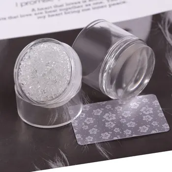 Nail art diamant de etanșare placă dual-a încheiat mare mic ștanțare instrumente transparente 3D manichiura Reducere de siliciu tot stamper MZ216
