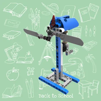 DIY de Mână Moară de vânt Experiment științific DIY Gizmo Asamblare Blocuri de Construcție Jucării Copil Divertisment Jucarii Educative