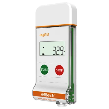Elitech LogEt 8 Temperatura Logger de Date Reutilizabile de înregistrare a Temperaturii Senzor Intern -22 ° c la 158℉ Raport PDF