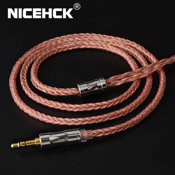 NICEHCK C16-3 16 Nuclee de Înaltă Puritate Cablu de Cupru 3.5/2.5/4.4 mm Mufa MMCX/2Pin/QDC/NX7 PinFor KZCCA ZSX C12 TFZ BL-03 NX7 Pro/DB3
