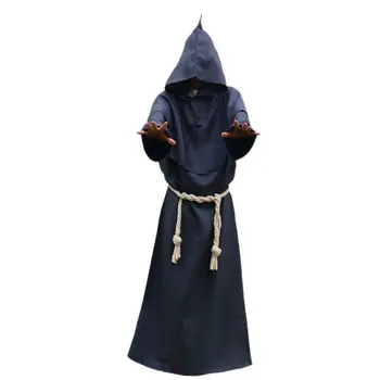 2021 Nou Unisex Halloween Roba cu Gluga Pelerina Costum Cosplay Călugăr Costum Adult Rol de Decorare de Îmbrăcăminte