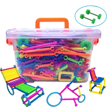 Ul 500/800/1000buc Set Asamblat Blocuri DIY Stick Blocuri de Plastic Imaginație, Creativitate Jucarii Educative pentru Copii Cadouri
