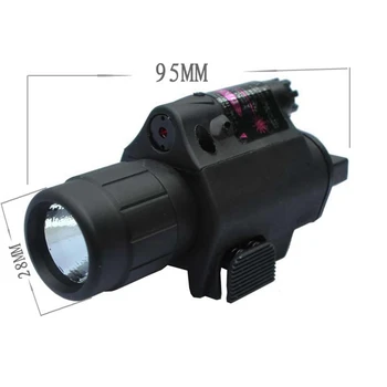 Tactic Pistol de Lumină + Red Laser Arma Lanterna LED-uri de Lumină pentru Glock 17 19 22 20 23 31 37
