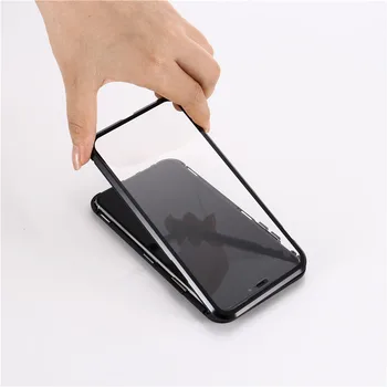 Metal Magnetic lamelă de Sticlă Camera de Protecție Caz Pentru iPhone 11 Pro Max Caz rezistent la Socuri Aluminiu Lentile Proteja Capacul Coque Funda