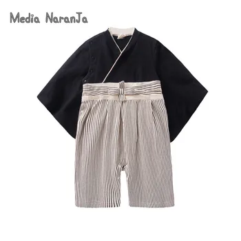 2019 Primavara Toamna baieti din bumbac salopeta 1-2 ani Japonez clasic stil kimono