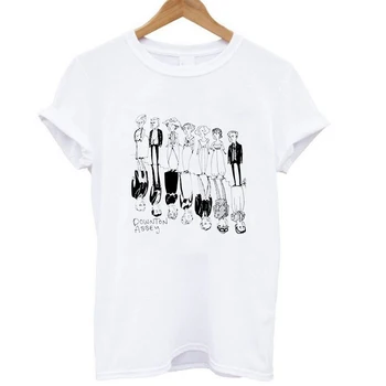 Tricou femei 2020 Downton Abbey de Vară Casual pentru Femei de Top O-gat Maneci Scurte Moda Casual T-shirt HarajukuWomen Îmbrăcăminte