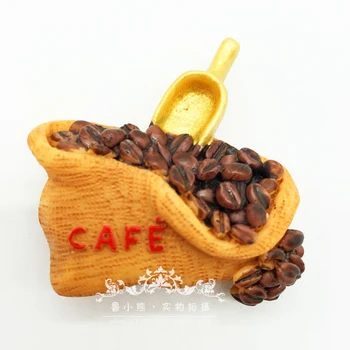 Noua Creatie Alimente Forma 3D Magneți de Frigider Drăguț Prăjitor de pâine Toast Ceașcă de Cafea în Stil Decorativ Frigider Suvenir Autocolant