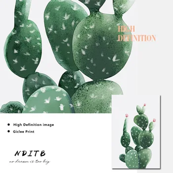 Plante Suculente, Cactuși Panza Stil Nordic Poster Minimalist Canvas Wall Art Imprimare Botanică Pictura Decor Modern Imagine