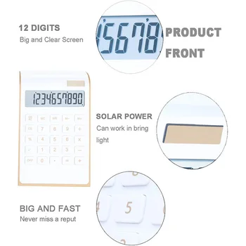 10 Cifre Solare Calculator De Putere, Subțire, Elegant, Office/Home Electronics, Dual Alimentat Calculator Desktop