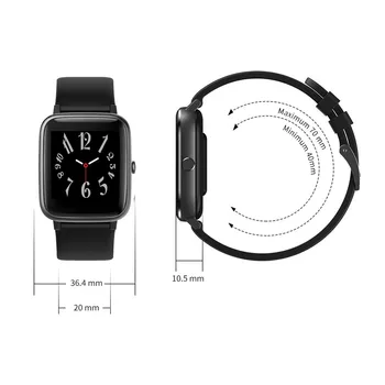 2020 Ultima versiune de Activitate metru Pedometru rata de Inima Smartwatch 1.3 inch cu Sticlă 2.5 D Ecran Ceas Inteligent IP68 Impermeabil Ceas