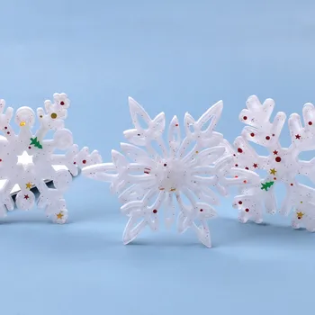 Fulg de nea crăciun DIY Cristal Rășină Epoxidică Mucegai Fulgi de zăpadă Accesorii Tava Mucegai Pandantiv Silicon Mucegai de Luare de Bijuterii