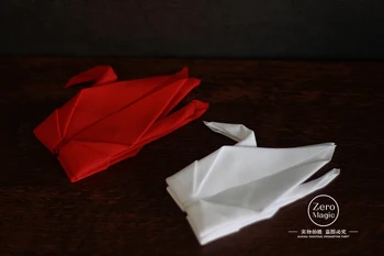 Transport Gratuit! Origamagic (Origami Magic) -Macara, ALB/Rosu, Truc de Magie ,Până Aproape de recuzită,Strada,Accesorii,mentalism
