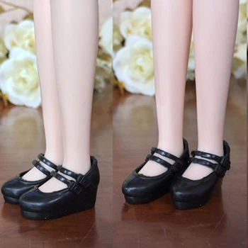 3pairs Pantofi de Moda Pentru Blythe Păpuși de Plastic Pană Pantofi cu Toc Pentru Licca Păpuși Mini Pantofi Pentru 1/6 BJD Papusa Accesorii