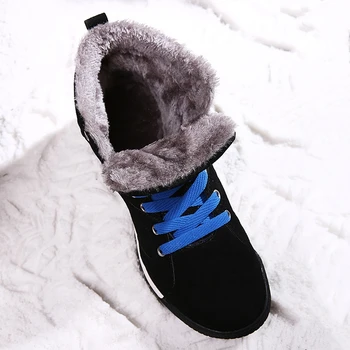 Adidași bărbați Pantofi de Sport de Iarnă Trekking Adidas Bumbac Plus Pantofi de Mers pe jos de Dimensiuni Mari, 48 De Cald Iarna Cizme Dantela-Up