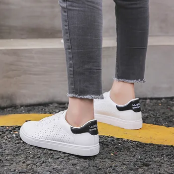 De sex feminin pantofi adidasi femei pantofi casual 2021 nou de cusut dantelă de moda doamnelor pantofi albi femeie ieftine pantofi din piele PU