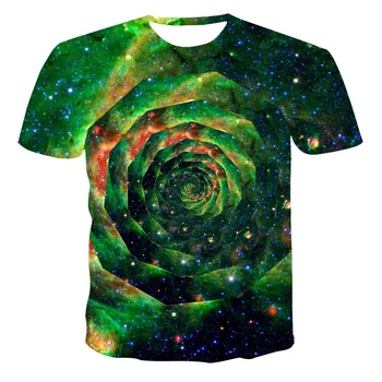 2020 nueva camiseta de moda de verano 3D, camiseta de ocio abstracta para hombre y mujer, camiseta de calle hombre para