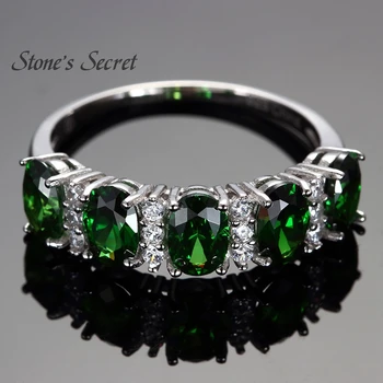 925 Sterling Silver-a Creat Inelul de Smarald Verde Piatra Naturala Bijuterii Fine Petrecere de Nunta Inel pentru Femei