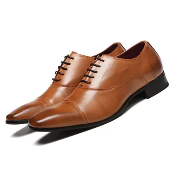 Mazefeng Brand de Lux din Piele PU de Moda, Oameni de Afaceri Rochie Mocasini Ascuțite Negru Pantofi Oxford Respirabil Formale Pantofi de Nunta 46