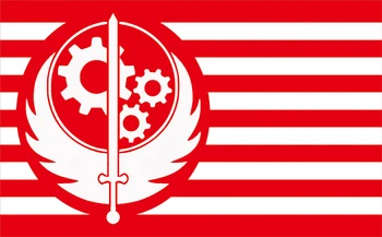 90*150cm Brotherhood of Steel Fallout Steag Rosu Pentru Decorarea drapelului banner