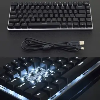Ajazz AK33 82 de Taste Tastatură Mecanică rusă/engleză Layout Tastatură de Gaming RGB lumina de Fundal a Comuta Tastatura cu Fir