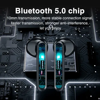 2021 nou wireless sport 5.0 setul cu cască Bluetooth 6D stereo cu microfon, control tactil TWS pk aer 12 20 pro max