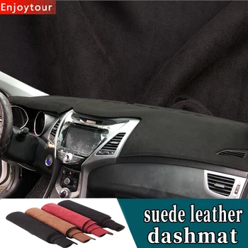 Pentru Hyundai Avante Elantra I35 2011 2012 de piele de Căprioară Piele Dashmat tablou de Bord Dash Pad Acoperire Mat Auto-styling Accesorii Covor