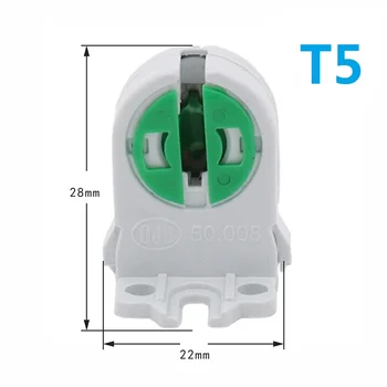 NOUL T5 T8 fluorescente de iluminat soclu suport lampă Tub t5 de Bază Lampă Soclu G13 Suport de Plastic potrivit pentru T8 Suport lampa