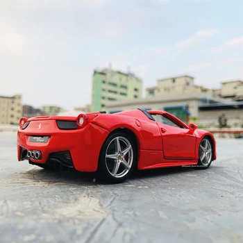 Bburago 1:24 Ferrari 458 Cabrio producator autorizat de simulare aliaj model de masina meserii decor de colectare de jucării cadou