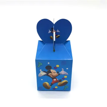 12pcs/lot Mickey Mouse Cutii de Bomboane de Petrecere de Aniversare pentru Copii de Nunta de Decorare Mickey Mouse Hârtie Cutii Cadou Copil de Dus Provizii