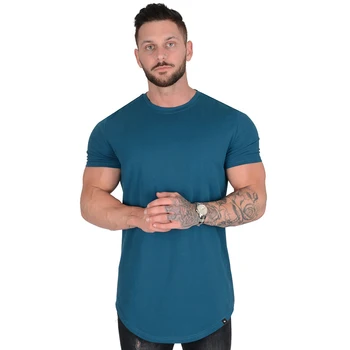 Bărbați uscare rapidă tur-gât tipărite cu mânecă scurtă pentru bărbați T-shirt Europene și Americane de sport jogging antrenament de fitness T-shirt