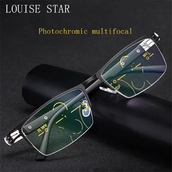 LOUISE STARNew de Afaceri Fotocromatică Multifocale Ochelari Anti-oboseala Hipermetropie Ochelari de Moda Casual, ochelari de Soare