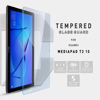 2 buc Tableta Temperat Pahar Ecran Protector Cover Pentru Huawei MediaPad T3 10 9.6 Inch Full Acoperire Ecran