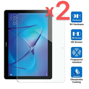 2 buc Tableta Temperat Pahar Ecran Protector Cover Pentru Huawei MediaPad T3 10 9.6 Inch Full Acoperire Ecran