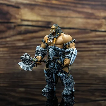 World of Warcraft WOW Liderul Orc Durotan 11cm Confederate Triburi Braț Rotativ Garaj Kituri de Mână din Plastic Model