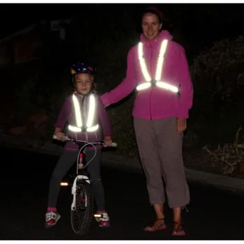 Reflectorizante cablajului noapte ciclism îmbrăcăminte reflectorizantă,reglabil reflectorizant vesta reflectorizante, banda elastica pentru biciclete echipament de echitatie