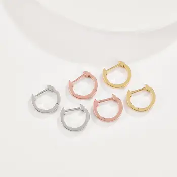 LEKANI Cercei Pentru Femei Minimalist Buna 3 Culori Geometrie Runda de Stud Cercel Moda Nunta Logodna Bijuterii de Vânzare Fierbinte