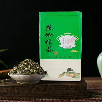 2019 Meizhou îmbogățite cu Seleniu Ceai Verde Ceai Nou Sursa de Origine Prajit Ceai Verde 250G Conserve de Ceai Jumătate de litru Cutie de Cadou en-Gros