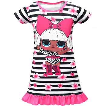 LOL Surpriză Fete Cămașă de noapte Pijamale Copii Printesa cămașă de noapte Pentru Copiii Acasă Rochii de Vară Fată Mare Sleepwear Îmbrăcăminte