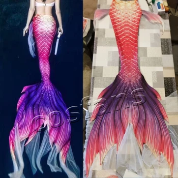 2020 Coada de Sirena pentru Femei Fete de Costume de baie de Vară pe Plajă Vacanță Coada de Sirena Cu Monofin Înot Cospaly Costum Rochie de Petrecere