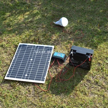 Boguang panou solar 20W 18V kit 100W / h în prima zi 40w panou solar kit cu Controler de 200w / h pentru 5v 12v 24v baterie