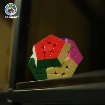 Cele mai noi ShengShou Domnul M magnetice Megaminx Cub Magic Profesionale 3x3x3 Viteza Intortocheat de Învățământ Puzzle Cub Stickerless Joc Jucărie