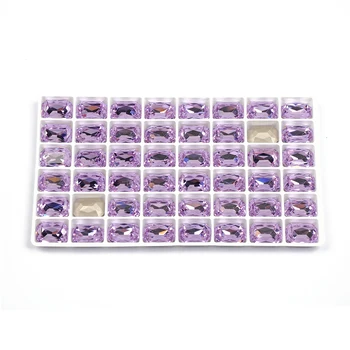 YANRUO 4627 Top de Lux Stras Culoare Violet Octogon Forma Bling Pietre Cristale Strasuri Unghii Pentru Unghii Art Decor