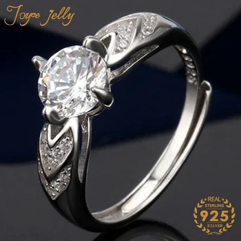 JoyceJelly Naturale Moissanite Inele pentru Femei 925 Argint Solid clasa a 4-gheare de laborator Diamant inel de Logodna Nunta bri